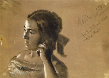 Étude pour un portrait de Mme Von Maercker, 1846